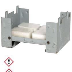 R&eacute;chaud pliable NATO avec combustible 10 x 8 x 6 cm