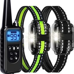 2x COLLIERS DE DRESSAGE POUR CHIEN TOUTES TAILLES - PORTEE 800m - LIVRAISON GRATUITE