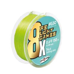 Asso Tresse 8xPE L.G 150 m Fluo Green 0.148