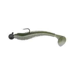 LTS Leurre mont&eacute; 4" 7GR Kaki Ventre Nacr&eacute;