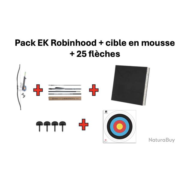 Pack EK Robinhood avec 25 flches, 1 cible et des cadeaux !