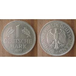Allemagne 1 Deutsche Mark 1977 Piece Republique Federale Atelier J