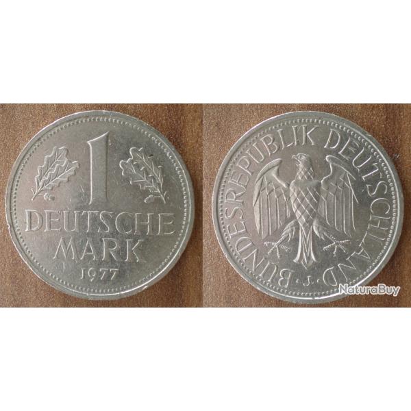 Allemagne 1 Deutsche Mark 1977 Piece Republique Federale Atelier J