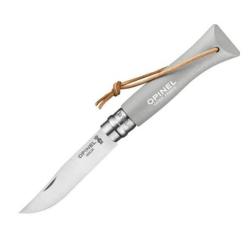 Couteau Opinel N° 6 "Colorama" VRI gris nuage + lien Baroudeur 92202