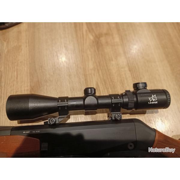 Lunette de battue lynx1.5-6x42 r lumineux