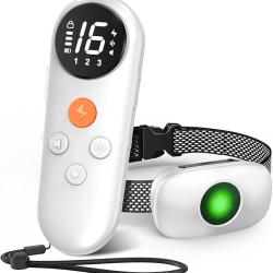 Collier Électrique pour Chiens  avec télécommande, étanche IP67, 3 modes, Étanche Rechargeable