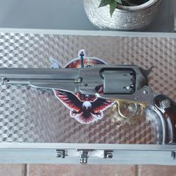revolver 1858 remington cal 44 uberti poudre noire antique