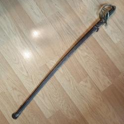 Rare sabre d'officier d'infanterie Mle 1882 monté avec lame courbe