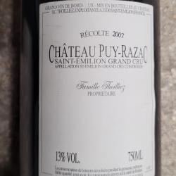 Château PUY-RAZAC SAINT-ÉMILION GRAND CRU 2007