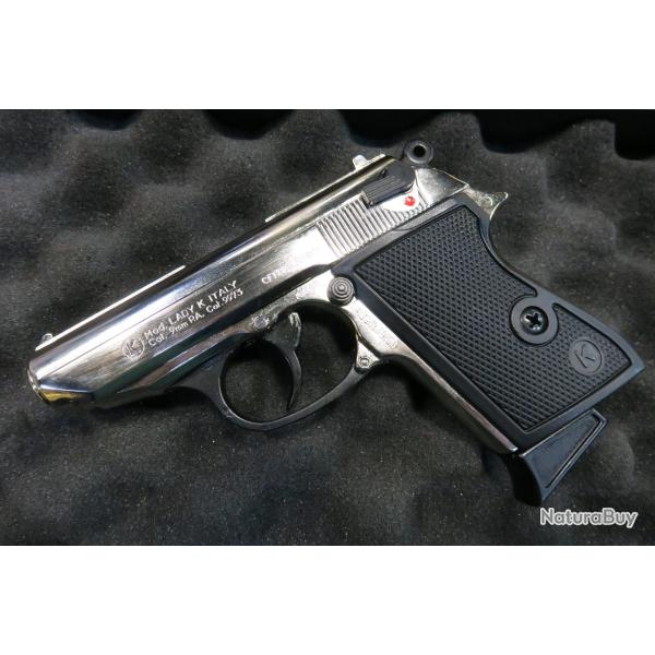 Pistolet d'Alarme Kimar Lady K Chrome 9 PAK OCCASION 1 SANS PRIX DE RESERVE