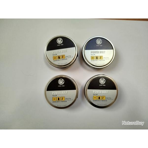 plombs rws power bolt 5.5 mm