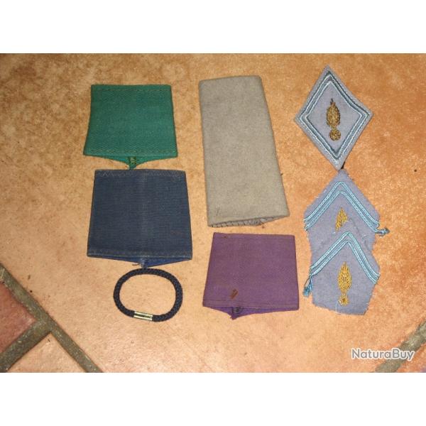 Infanterie : Passants d'�paules d'identification arm�e fran�aise