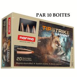 10 Boites de Balles Norma cal 222 Rem Tipstrike Varmint 55gr