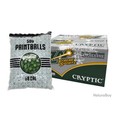 Annonce billes paintball : Billes Paintball Gi Zap Cryptic cal 68 carton 2000 billes