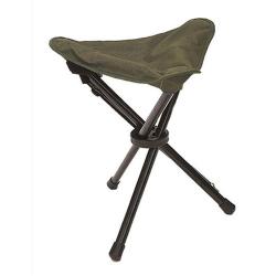 Tabouret pliant trois pieds Noir