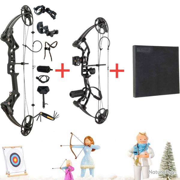 Pack Tir  l'arc en famille 66x36x21cm