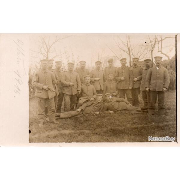 CPA -Photo Groupe Soldats Allemands - N�4387