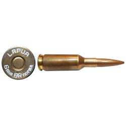 6 mm Bench Rest norma - fabrication LAPUA - balle cuivre pointe creuse - marquage : LAPUA 6mmBRnorma
