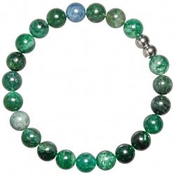 Bracelet en fuchsite verte - Perles rondes 8 mm