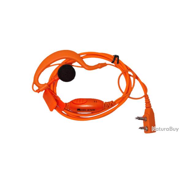 Oreillette MA21-AF Midland orange G7 PRO et G9 PRO
