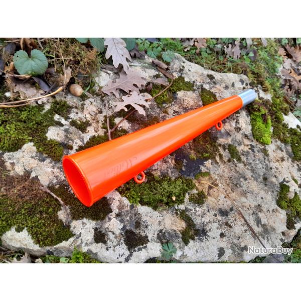 CORNE / TROMPE de  chasse ou sport FLUO   de  35cm  !