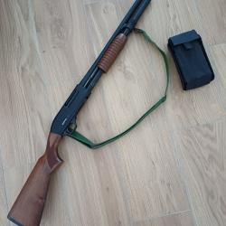 Fusil à pompe manutac rayures droite+ sacoche porte cartouche