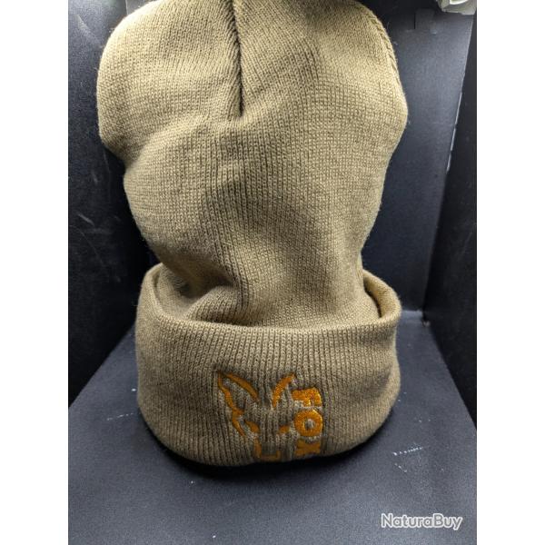 Lot 349 / Bonnets broderie FOX /ref brun /FISH AND FISHING FRANCE