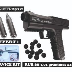 Pistolet Défense Calibre .68 - Pistelle X-68 V2 - PACK PROMOTION
