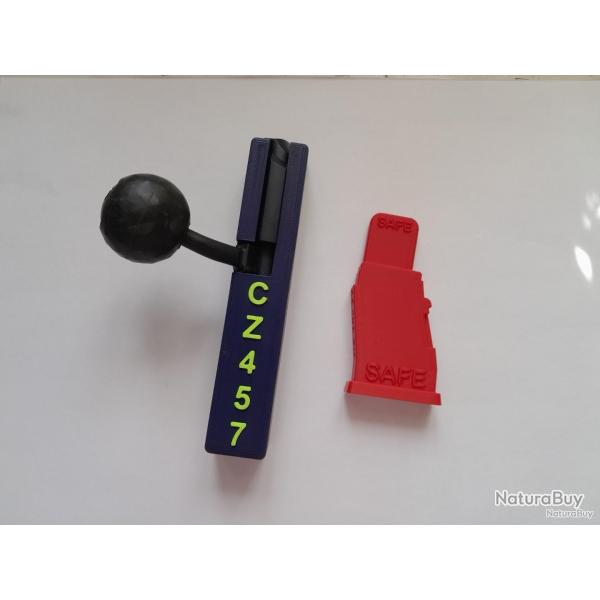 Etui de culasse pour CZ 457 + drapeau de tir