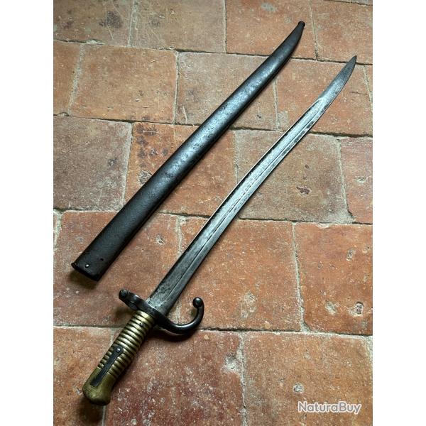 Ba�onnette chassepot 1866 de prise Allemande regiment� - Guerre de 1870