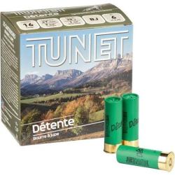 TUNET Cartouches de chasse DETENTE - par boite de 25  16  / 67  28g