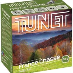 TUNET Cartouches de chasse FRANCE CHASSE - par boite de 25  12  / 70  36g