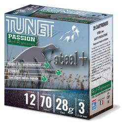 TUNET Cartouches de chasse Ferozinc (passion) CHASSE 28 HP - par boite de 25  12  / 70  28g