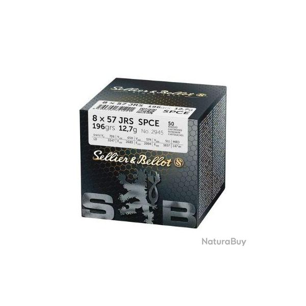 SELLIER BELLOT Balles de chasse Spce - par boite de 50  8 x 57 JRS   196Gr
