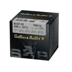 SELLIER BELLOT Balles de chasse Fmj - par boite de 50  8 x 57 JS   196Gr