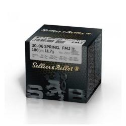 SELLIER BELLOT Balles de chasse Fmj - par boite de 20  30-06 SPRINGFIELD   180Gr