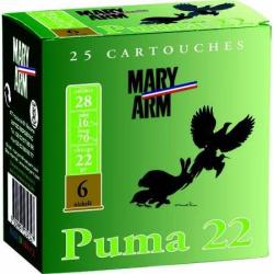 MARY ARM Cartouches de chasse Puma 22 - par boite de 25  28  / 70  22g - 9