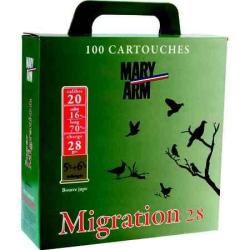 MARY ARM Cartouches de chasse Pack migration 28 - par boite de 100  20  / 70  28g - 5,5 + 6,5
