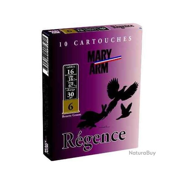 MARY ARM Cartouches de chasse Regence - par boite de 10  16  / 67  30g - 6