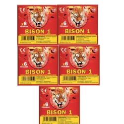 5X Paquet de 6 Pétard à mèche Bison 1 - Artifice