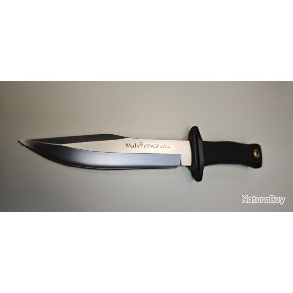 Couteau de Chasse Muela Mirage 18 cm - Lame Acier Inox & �tui Cuir Ref : Mirage-18