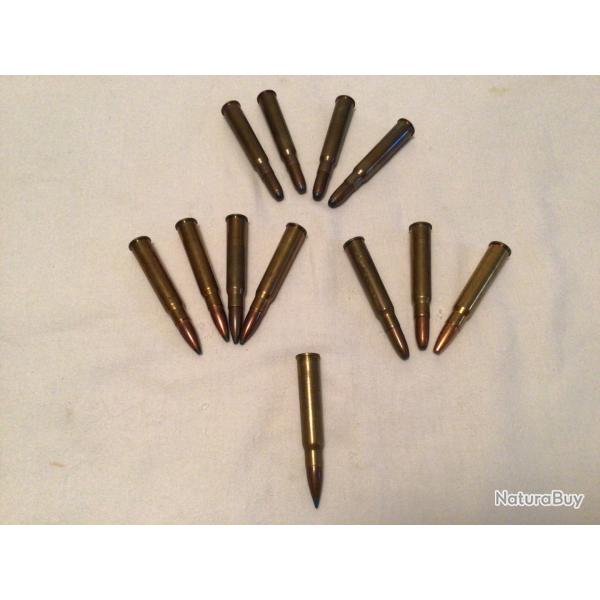 12 balles 8x57 jrs divers marques