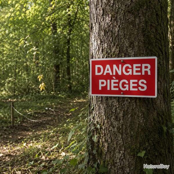 Panneaux Danger pi�ges Akilux 26 � 20 cm - lot de 10