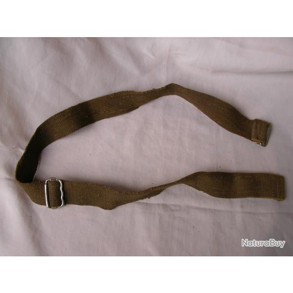 WW2 ANGLETERRE JUGULAIRE EN TOILE LASTIQUE DE CASQUE MILITAIRE ANGLAIS MARK 3 (39-45)