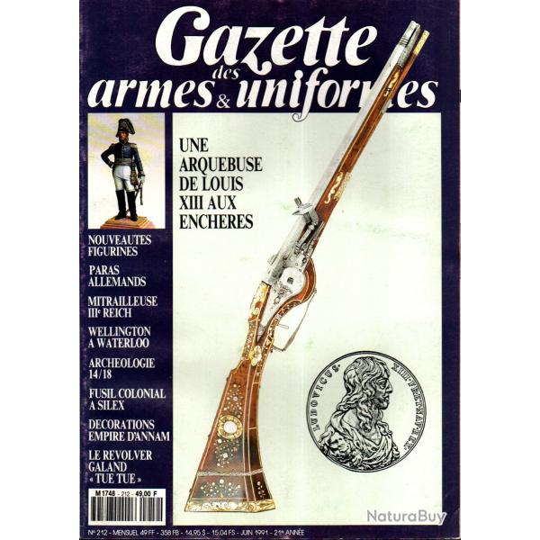 gazette des armes et uniformes 212, paras nva, galand tue tue part 3 variantes, wellington � waterlo