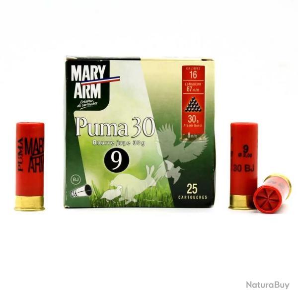 Black Friday ! Boite de 25 cartouches PUMA bourre jupe 30g 16/67 pb 9