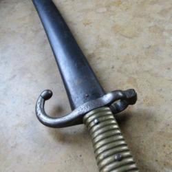 baionnette chassepot s&eacute;rie Z administration St Etienne 1871 rare marquage  guerre Prusse non mono