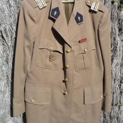 uniforme infanterie française vers 1960 lieutenant colonel vareuse et pantalon