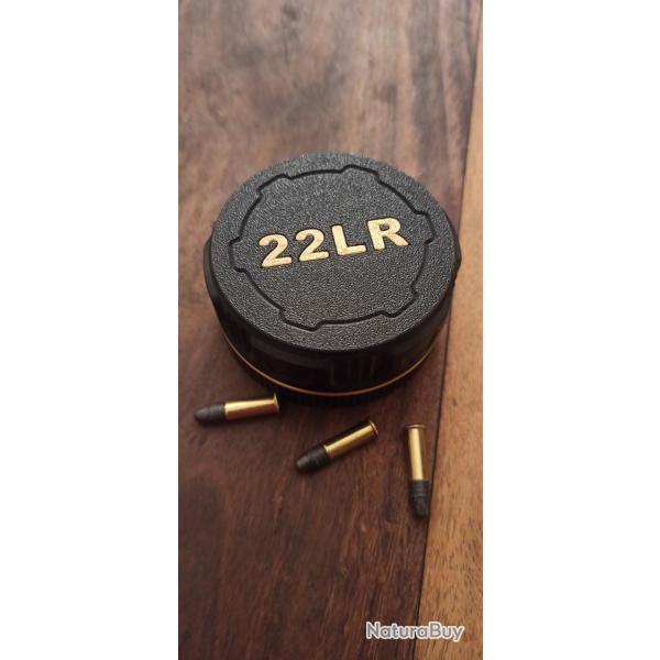 Bo�te � munitions 22LR noire et dor�e. pratique, robuste et design, Tikka Victrix Feinwerkbau