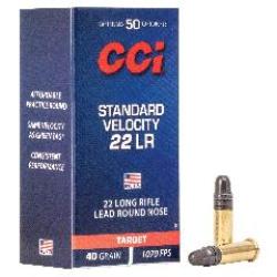 CCI C/22LR Standard Velocity 40 Grains - Boite de 500